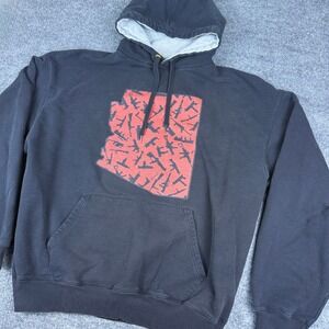 Champion AZ Silhouette Graphic Hoodie Men's XXL Black Pullover Sweatshirt Hoodie